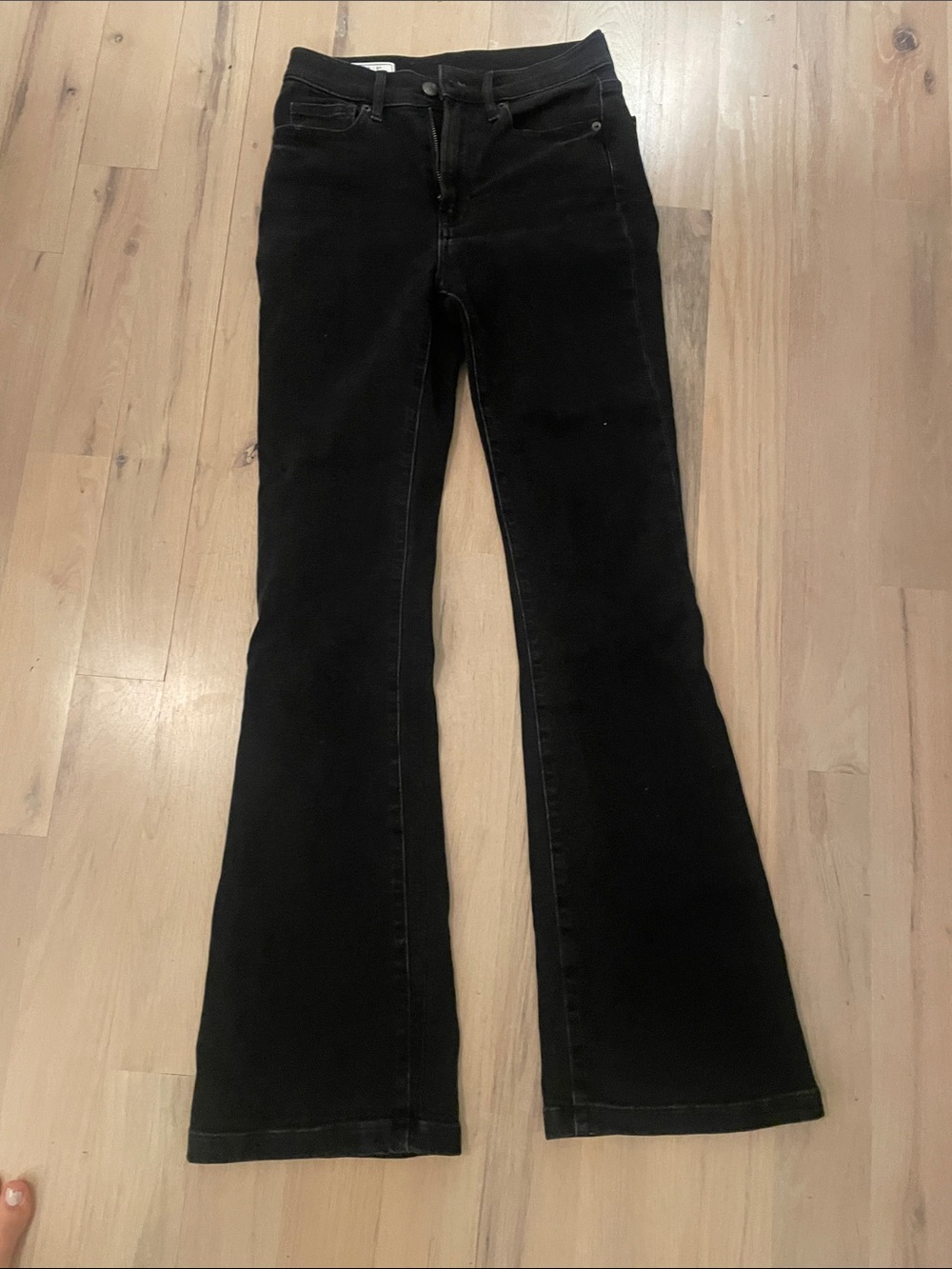 GAP Black High-Rise Flare Jeans